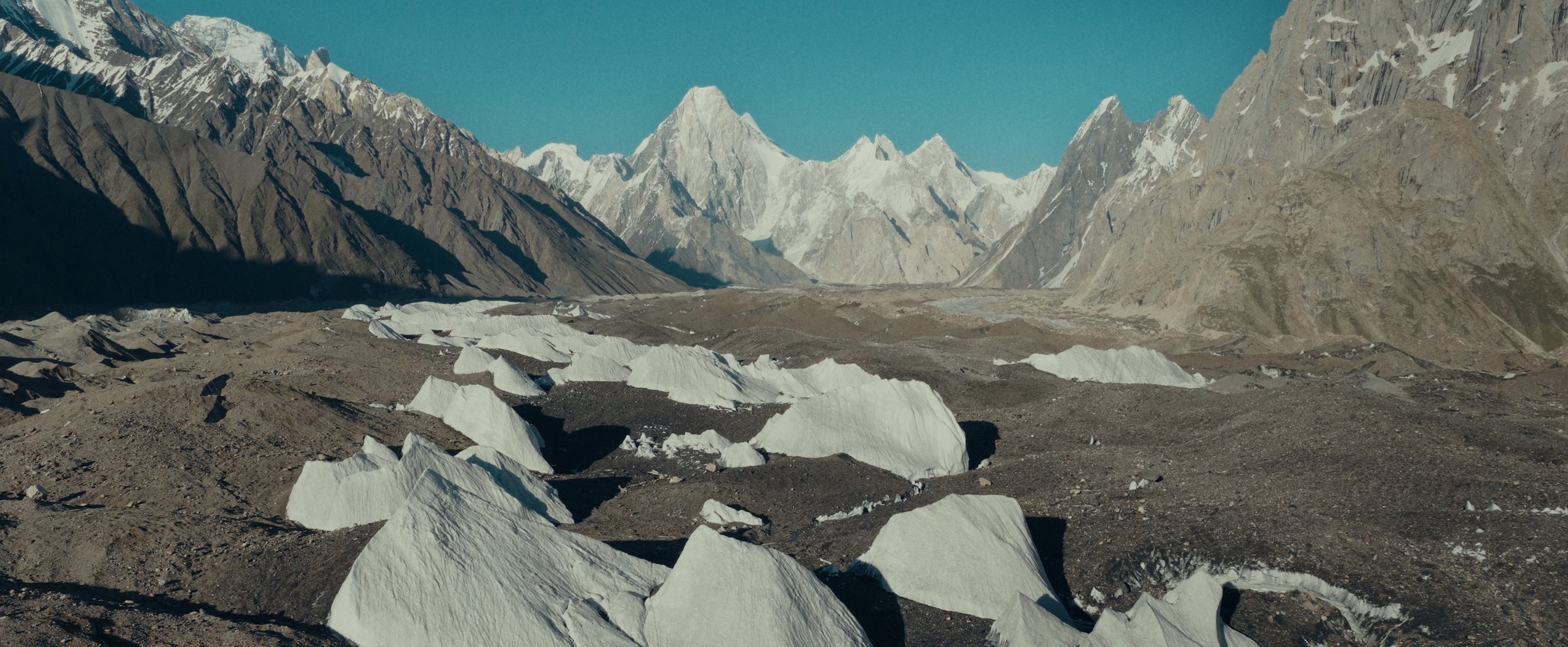K2 rising above the glacier