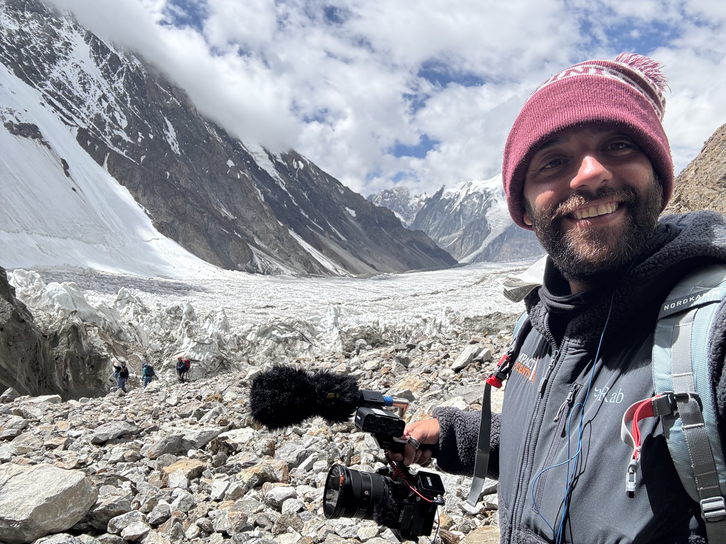 Michele Gentile filming on location
