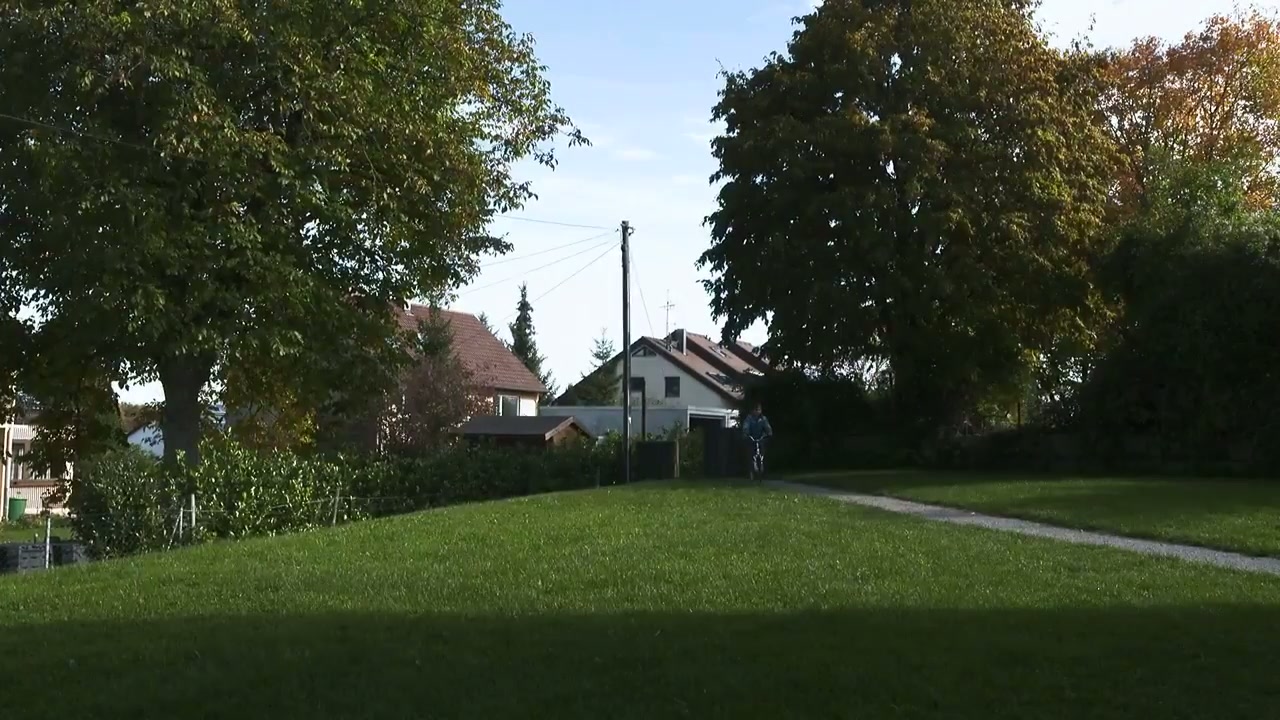 A quiet German suburb where the film's protagonists now live