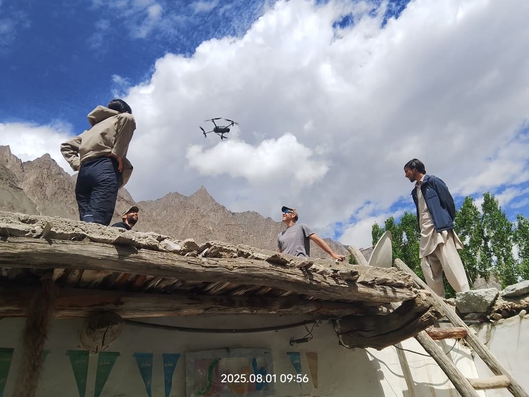 Flying the drone in Pakistan